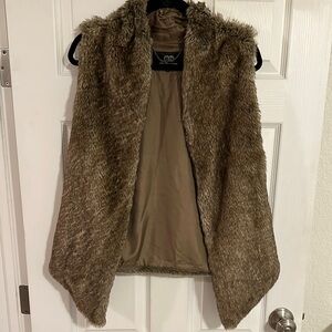 Faux fur vest